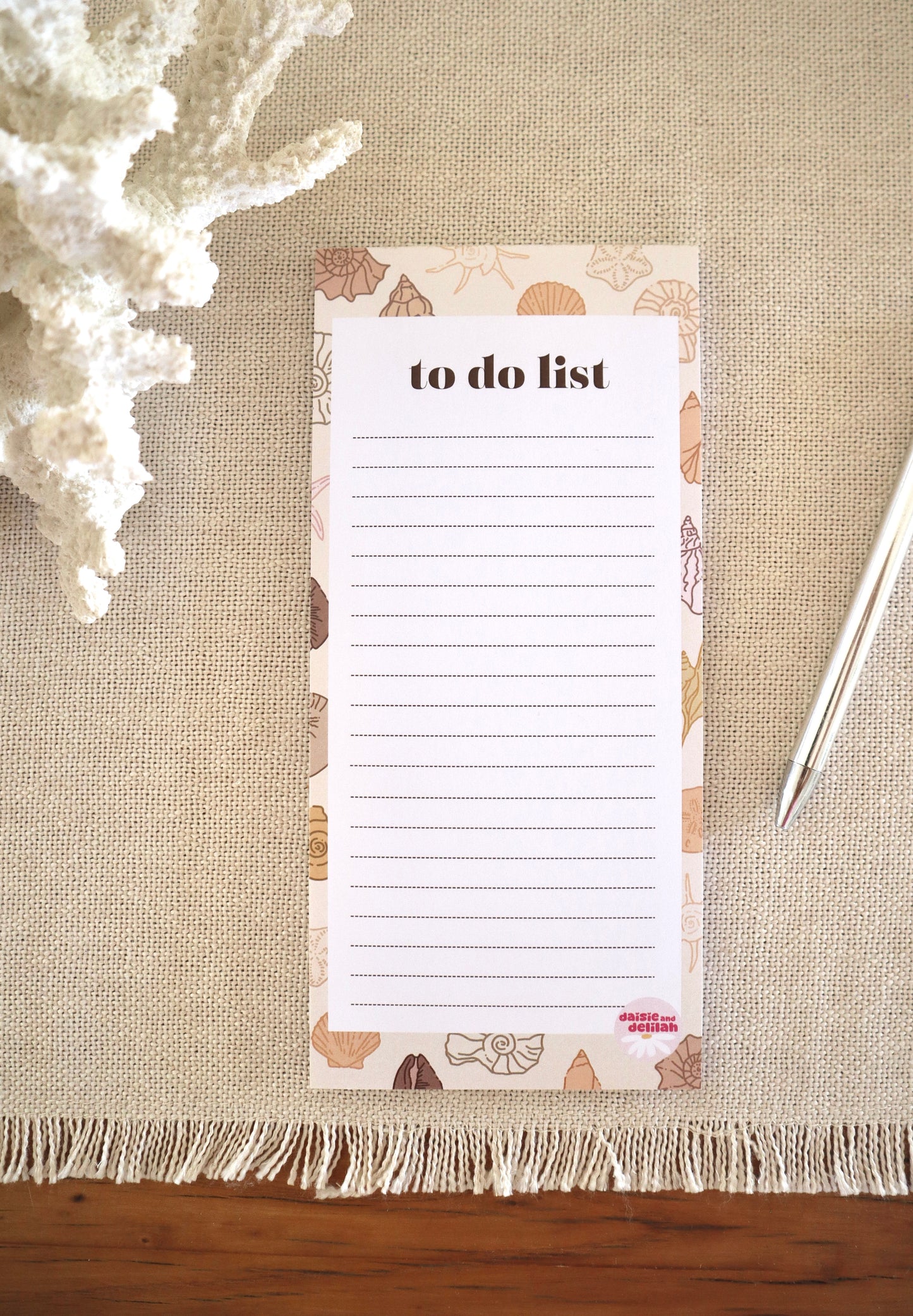 to-do list - beige shells