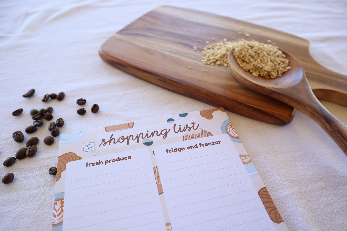 organised shopping list - bakery