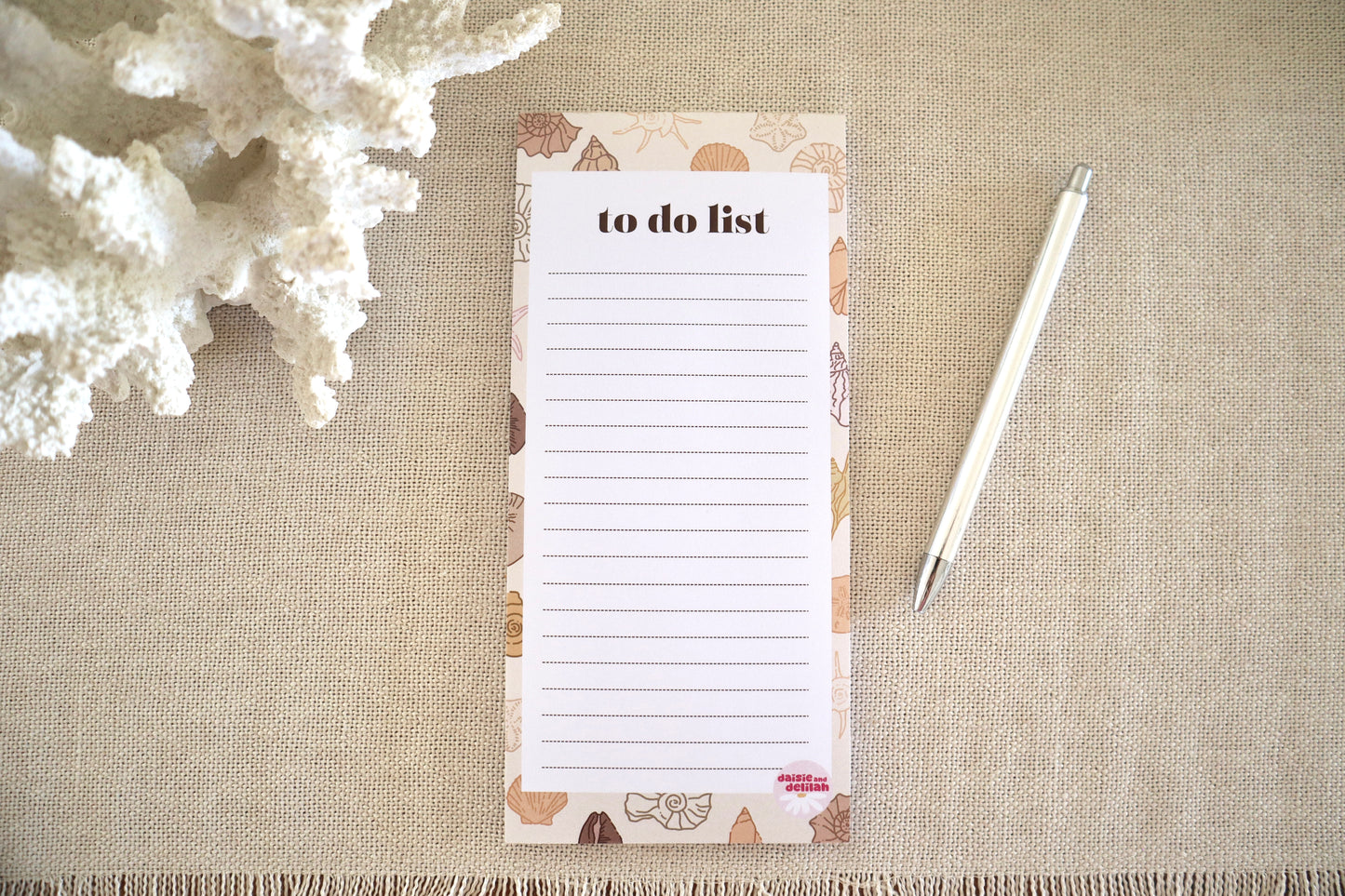 to-do list - beige shells