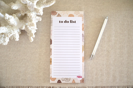 to-do list - beige shells