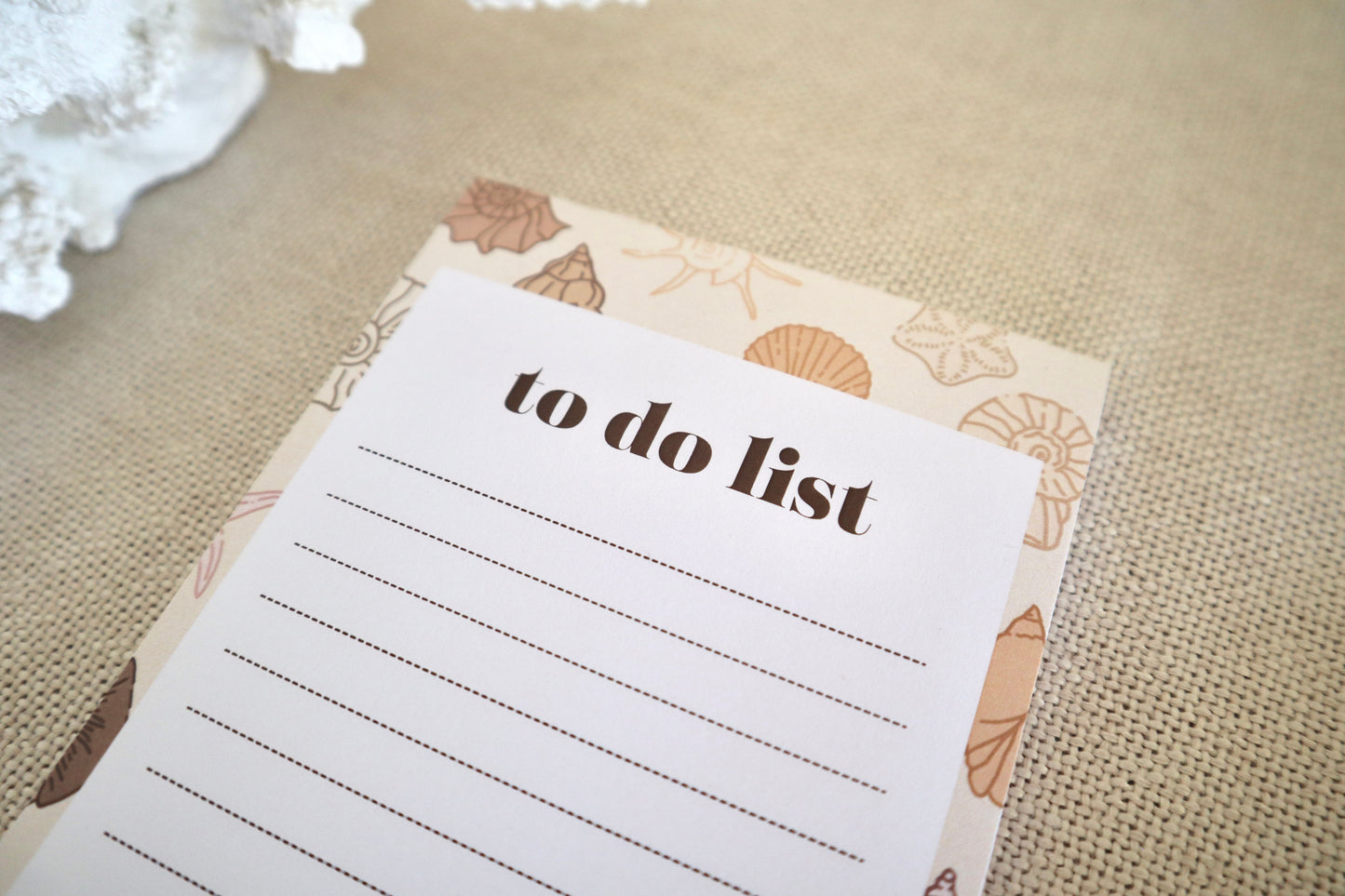 to-do list - beige shells