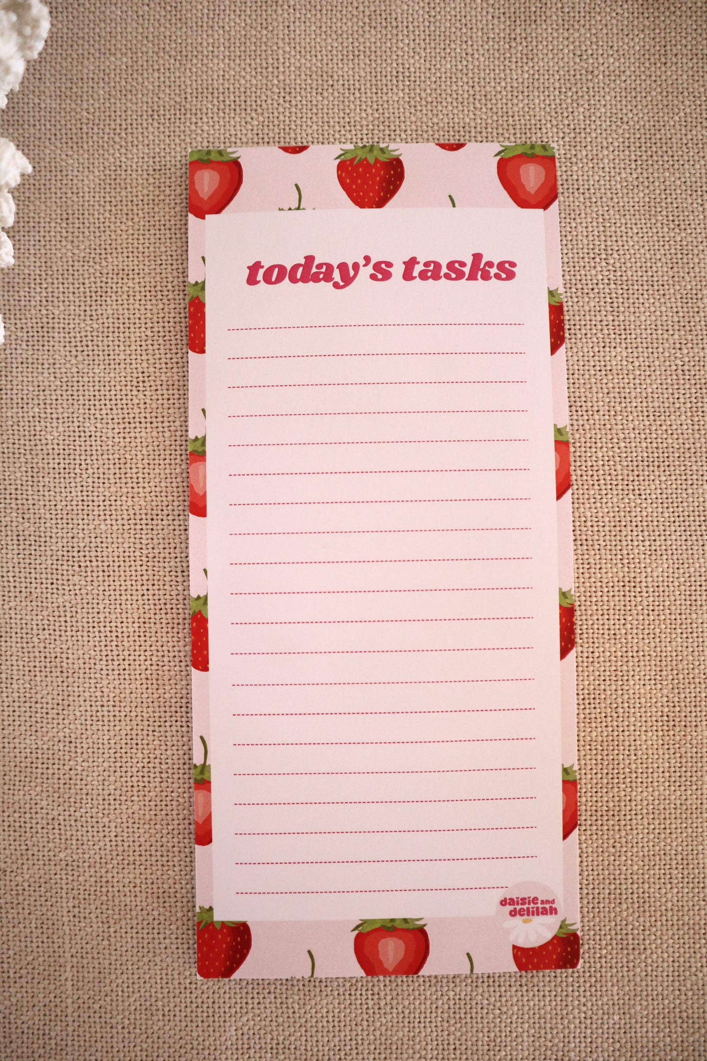 to-do list - strawberries