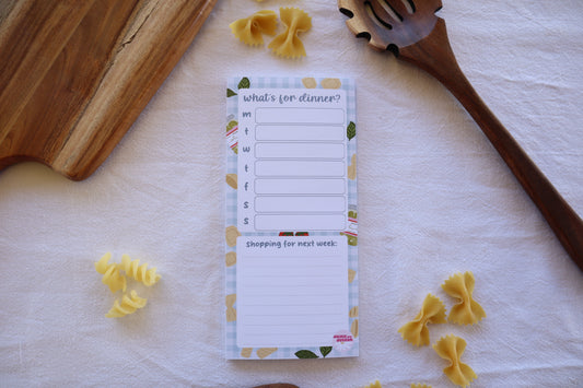 simplified meal planner - pasta!