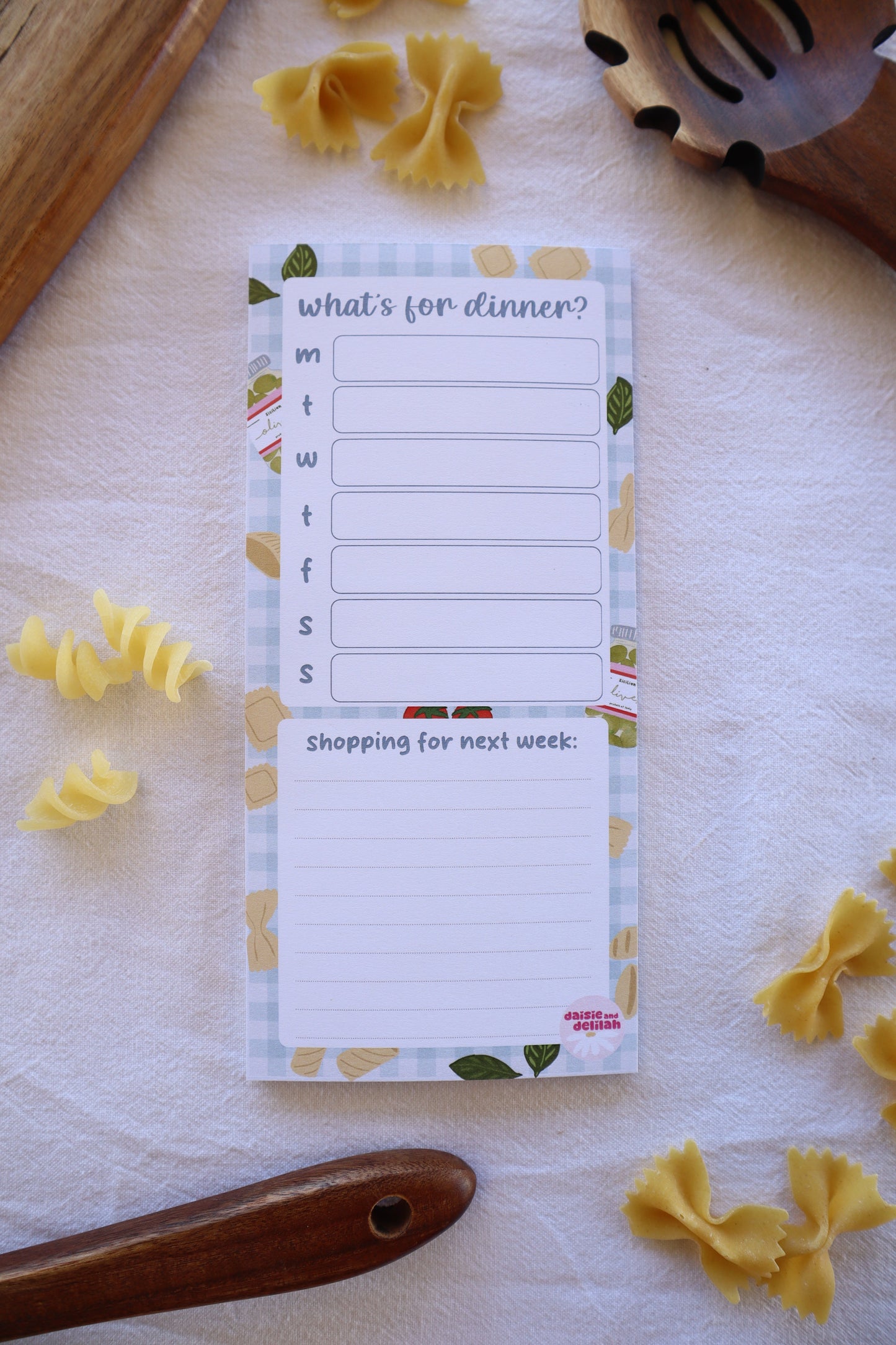simplified meal planner - pasta!