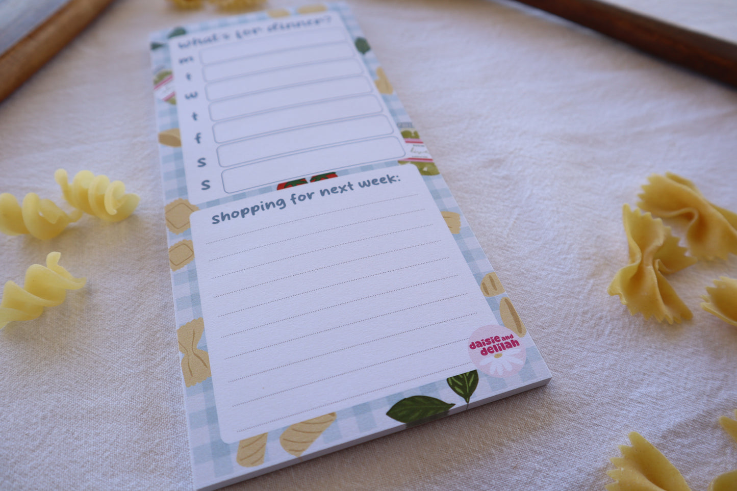 simplified meal planner - pasta!