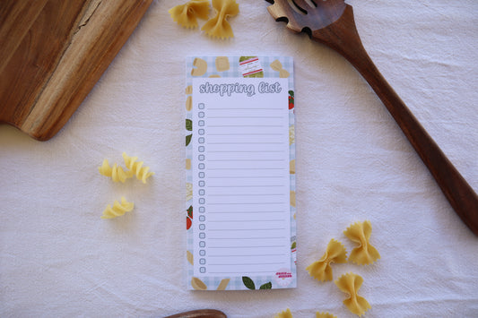 shopping list - pasta!