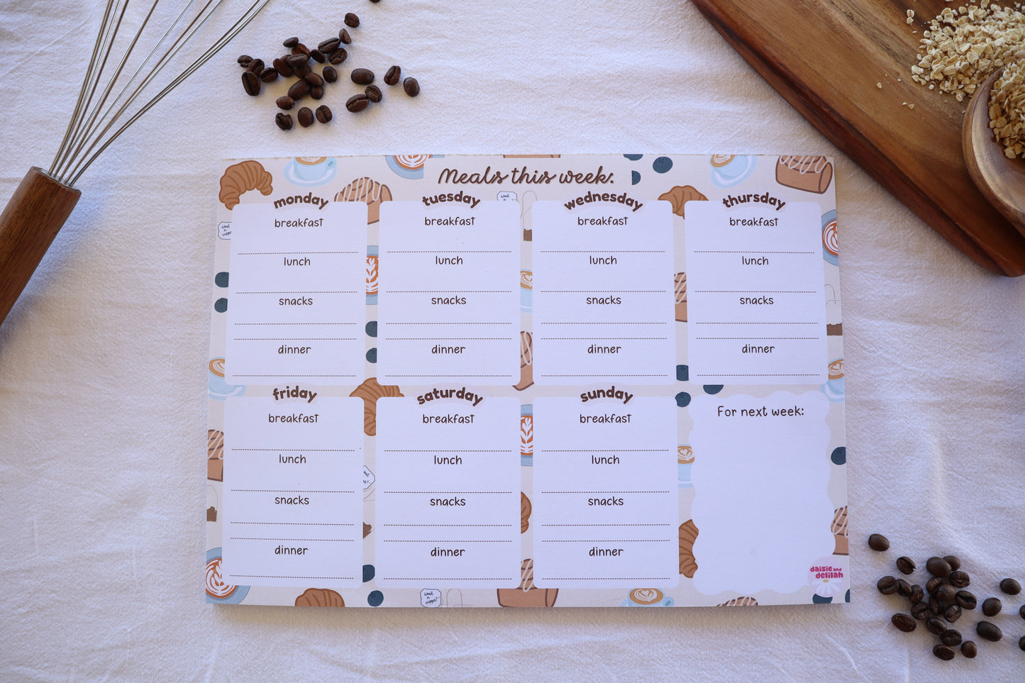 meal planner - bakery